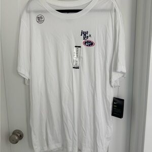 Never worn 
Nike White Just Do It Men's shirt new with tags size xxl